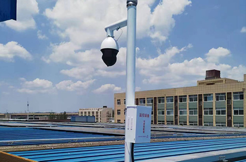 芜湖屋顶新能源发电4G监控球机摄像头